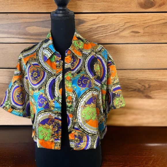 Baroque Print‎ Short Sleeve Shirt - Picture 2 of 5